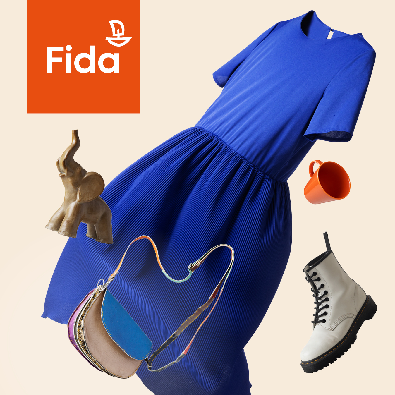 Lahjoita vaatetta ja kodin pientavaraa Fidalle Fida secondhand