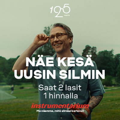 2 lasit 1 hinnalla Instrumentarium