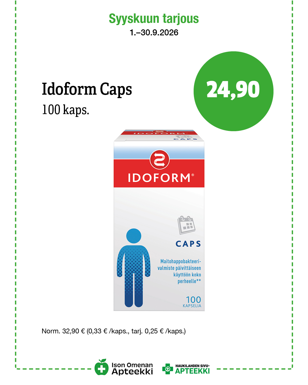 Idoform Caps 100 Ison Omenan Apteekki