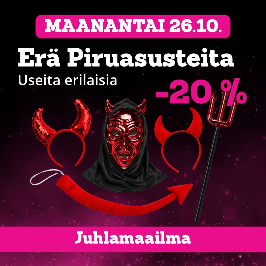Piruasusteet -20 % Juhlamaailma