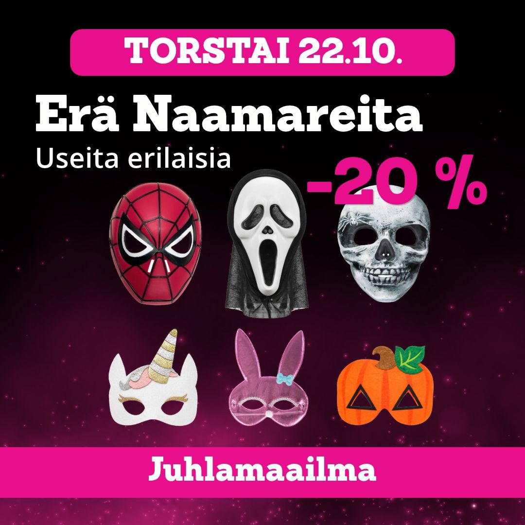 Erä Naamareita -20 % Juhlamaailma