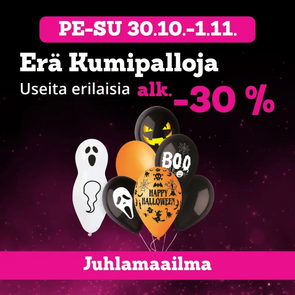 Erä Halloween-Kumipalloja alk. -30 % Juhlamaailma