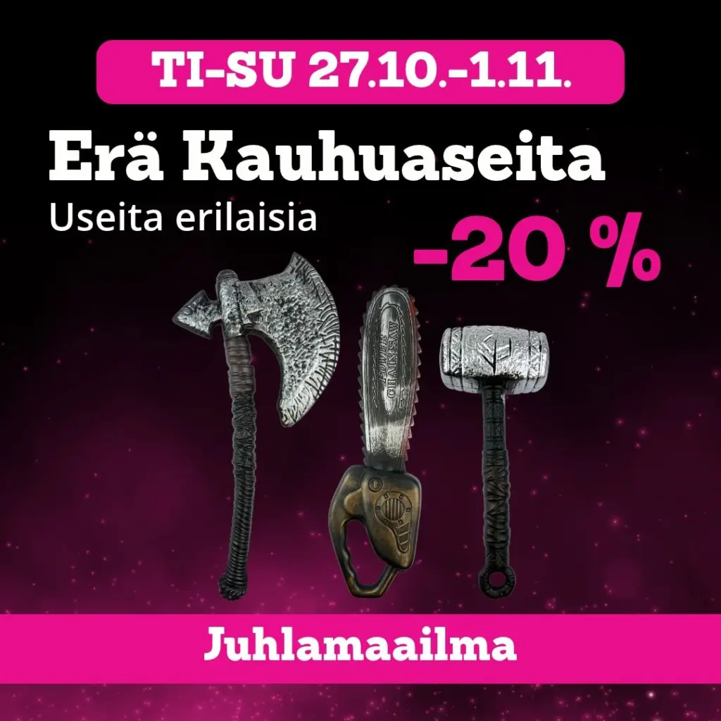 Erä Kauhuaseita -20 % Juhlamaailma