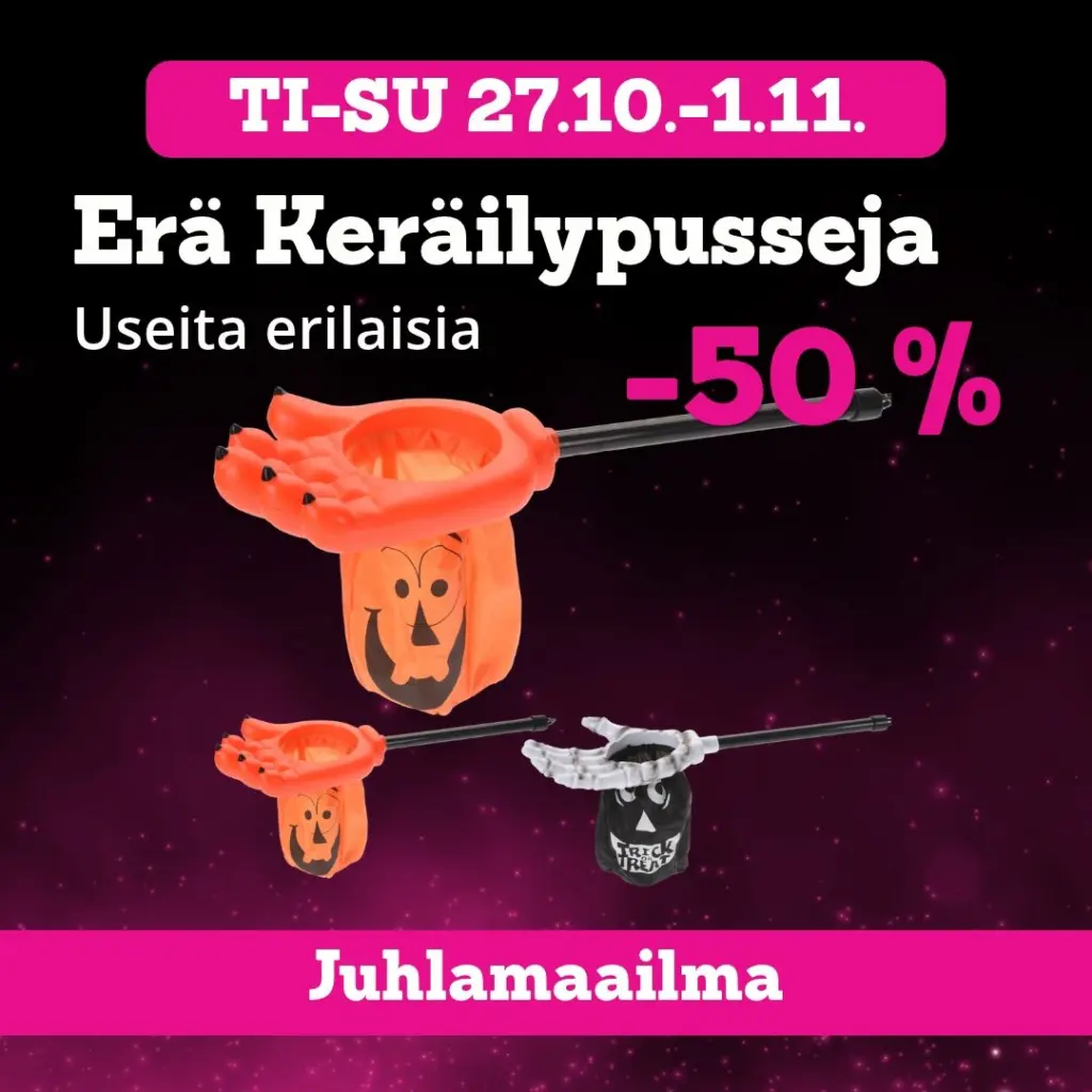 Erä Keräilypusseja -50 % Juhlamaailma