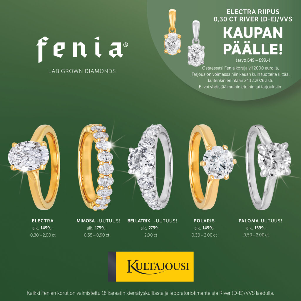 FENIA SÄIHKYVÄÄ TIMANTTILOISTOA!💎 Kultajousi