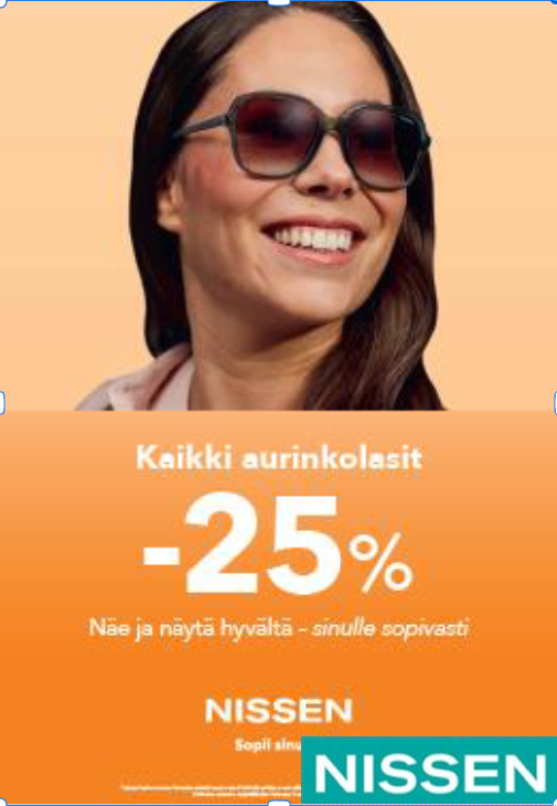Aurinkolasit -25% Nissen