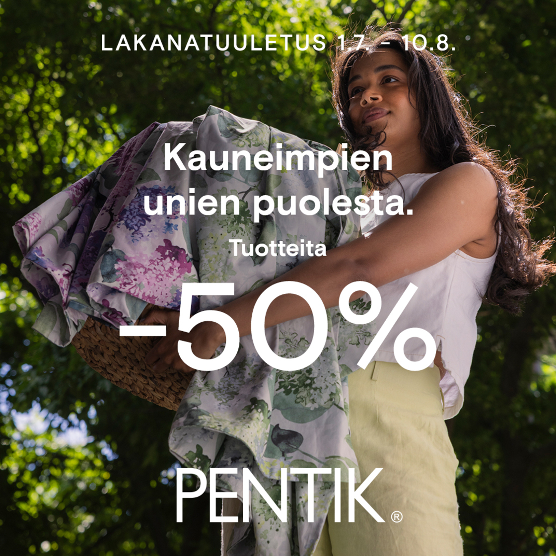 Pentikillä lakanatuuletus! 1.7-10.8. Pentik