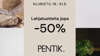Toukokuun klubitarjous Pentik