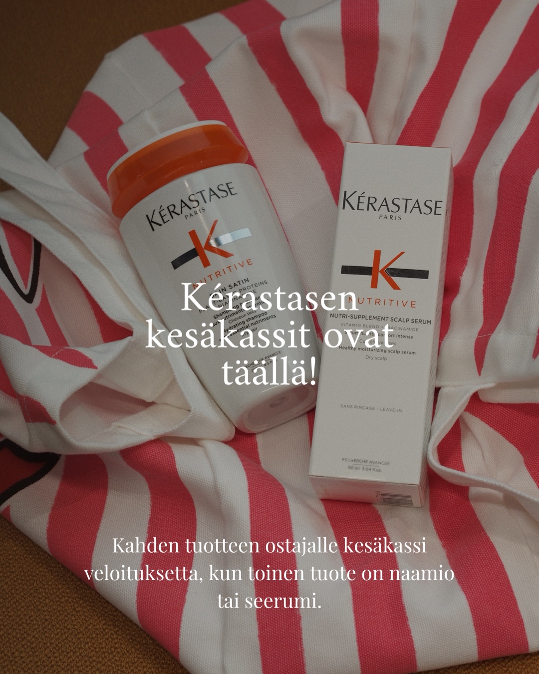 Kahden Kérastase-tuotteen ostajalle KESÄKASSI veloituksetta Piece of Hair Iso Omena