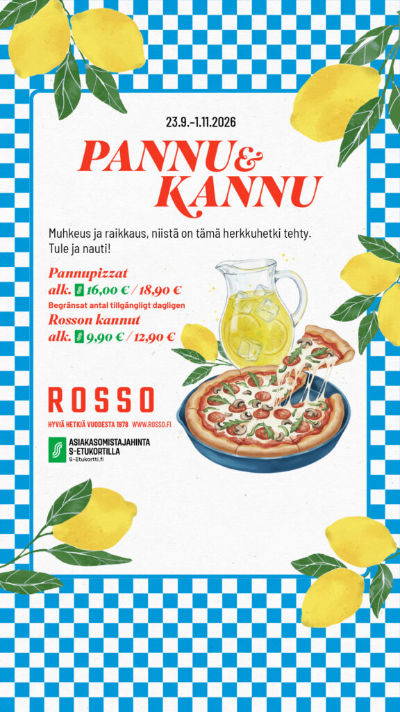 Rosson Pannu & Kannu – muhkeuden ja raikkauden liitto Rosso