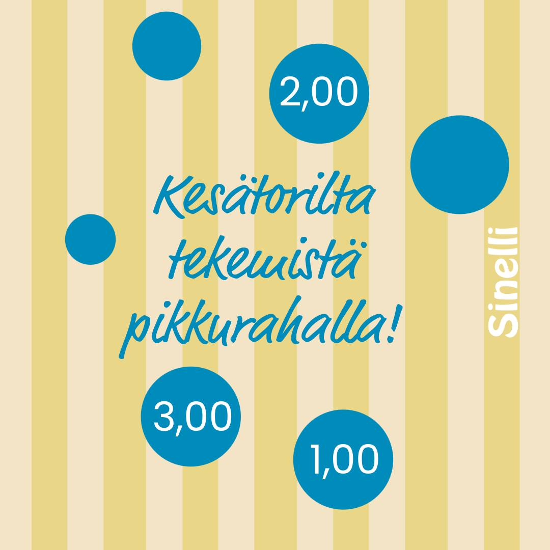 Kesätorilla nähdään Sinelli Askartelukauppa