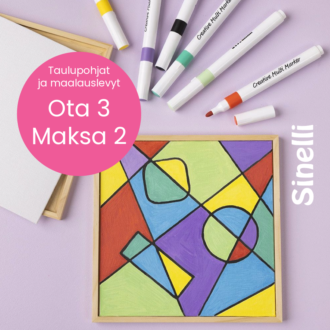 Taulupohjia edullisesti Sinelli Askartelukauppa