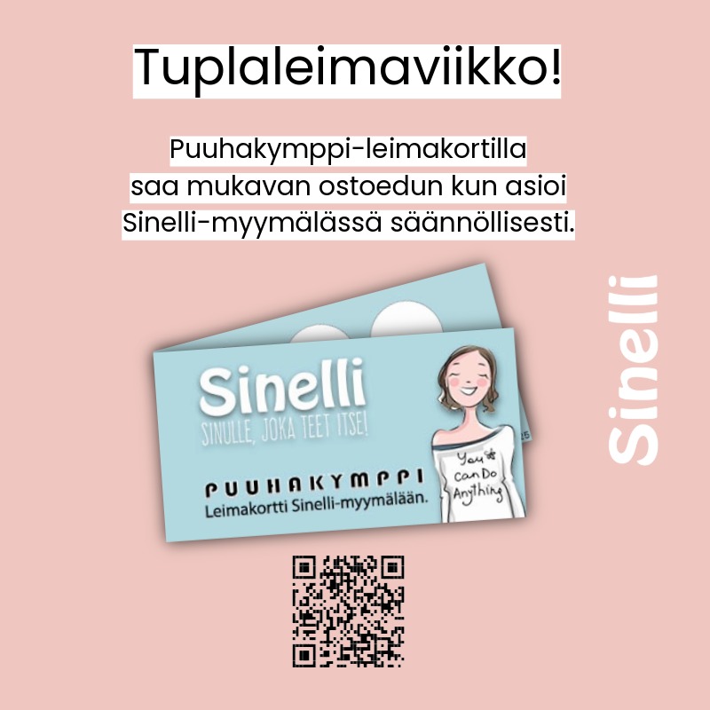 Tuplaleimaviikko Sinelli Askartelukauppa