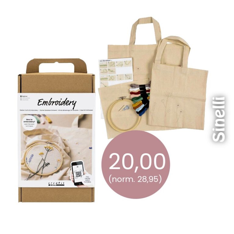 Embroidery-kirjontasetti Sinelli Askartelukauppa