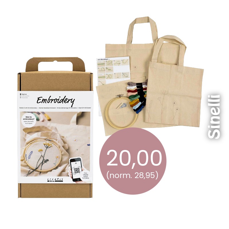 Embroidery-kirjontasetti Sinelli Askartelukauppa