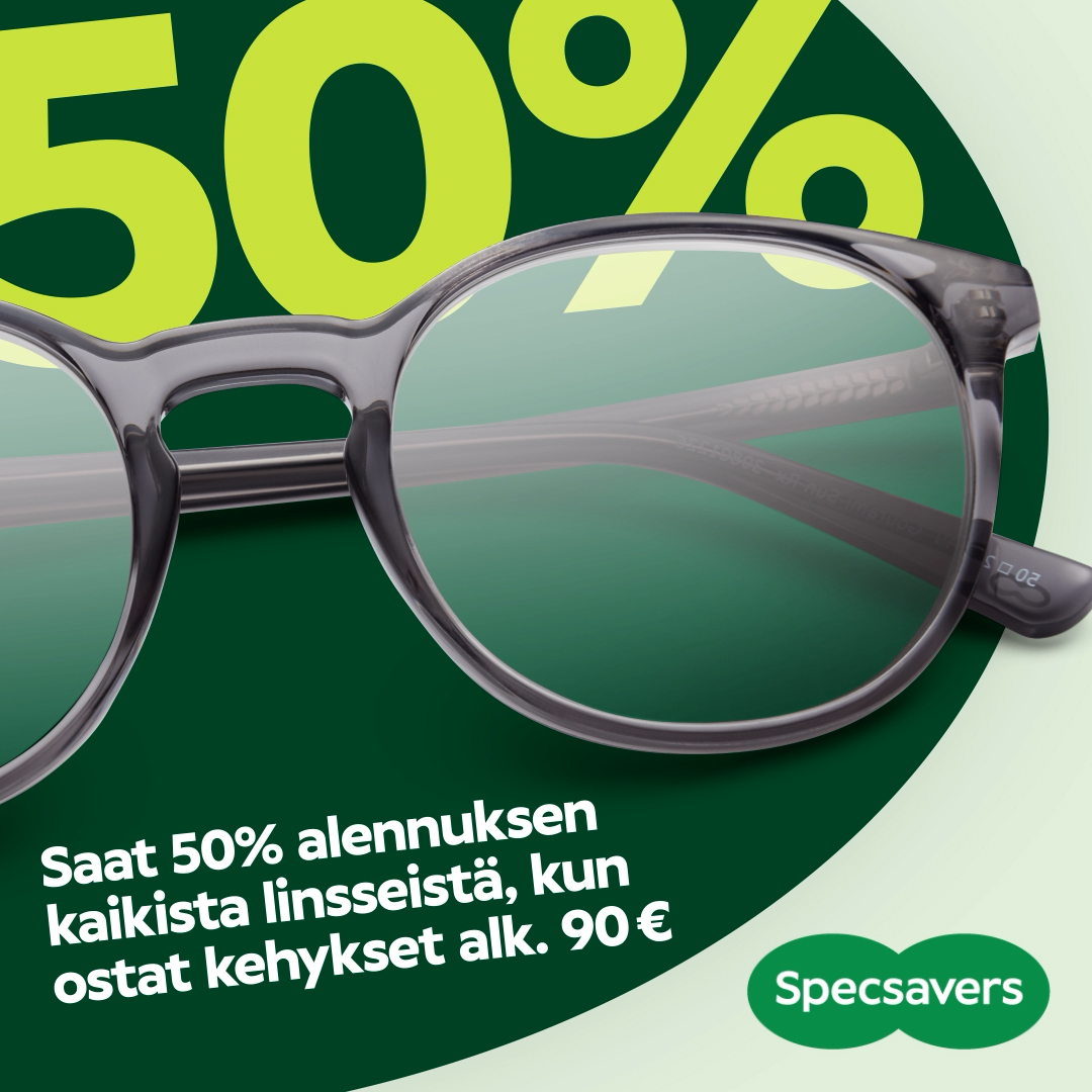 Linssit -50% Specsavers Iso Omena