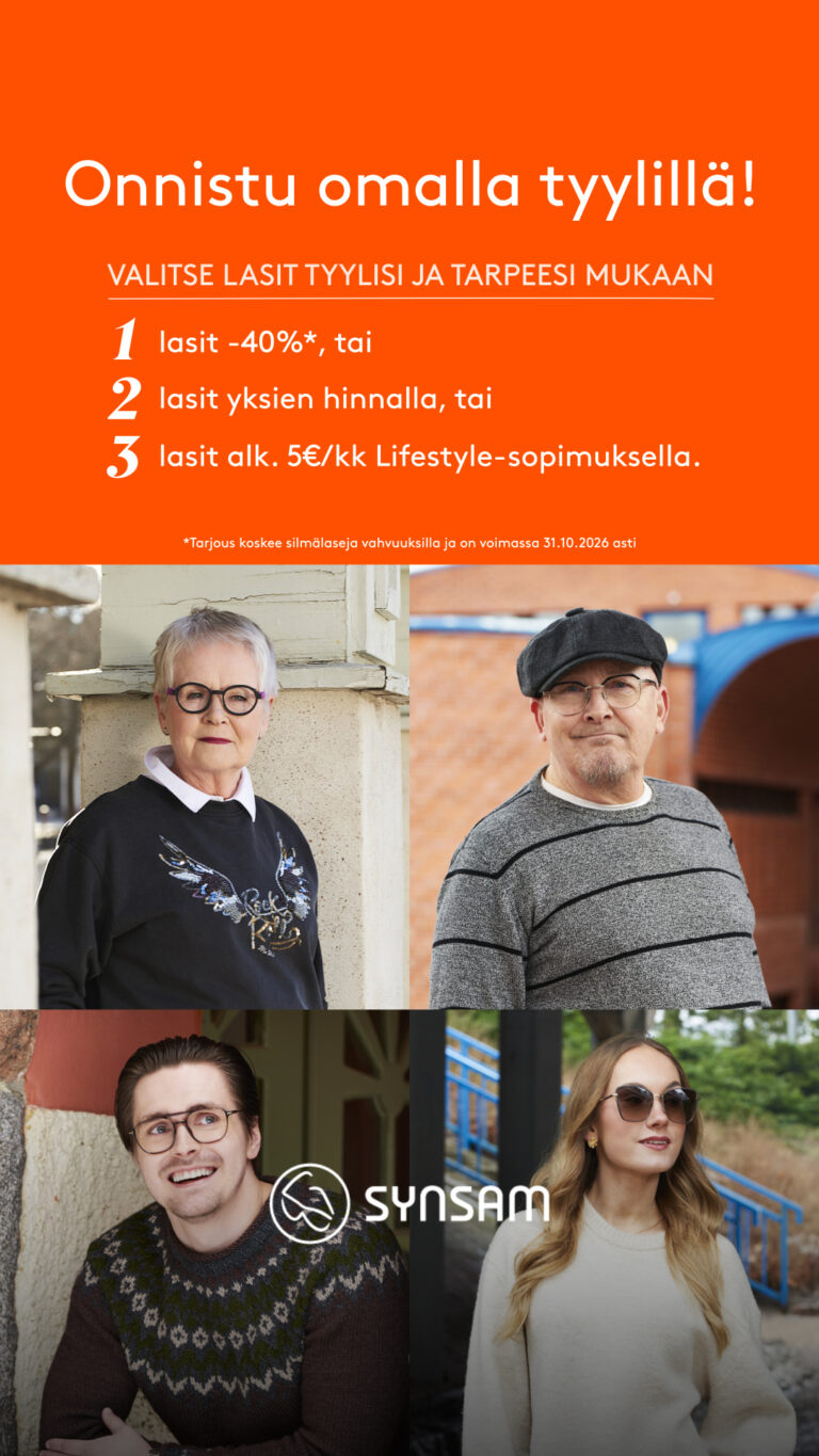 Synsam täynnä upeita tarjouksia Synsam