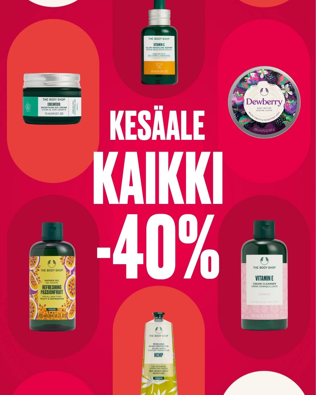 KESÄALE - KAIKKI -40% The Body Shop