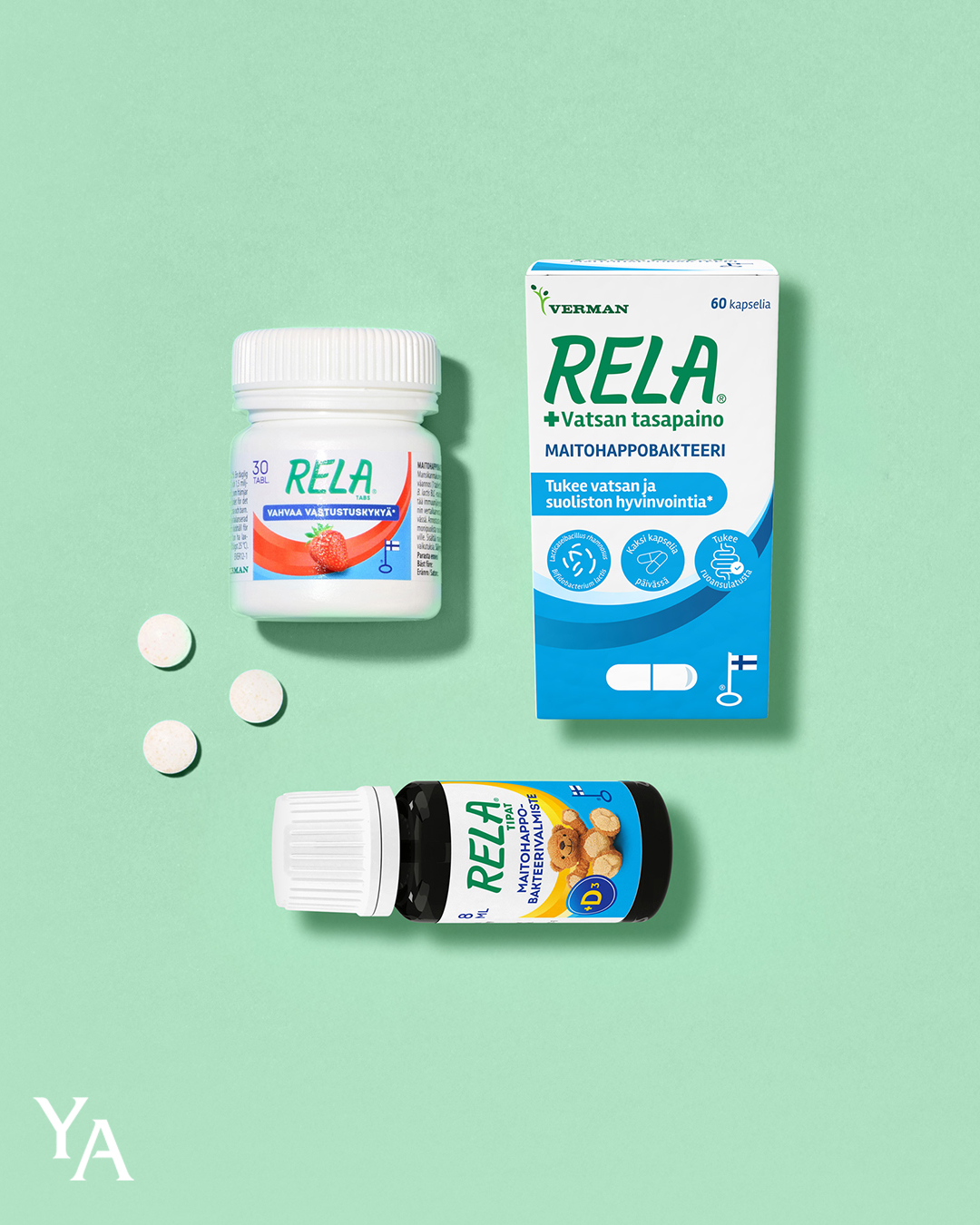 Rela-maitohappobakteerit -20 % Yliopiston Apteekki