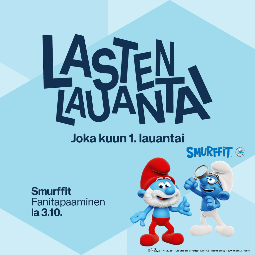 Iso_omena_Lasten_lauantai_Smurffit 1080x1080px